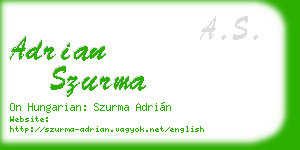 adrian szurma business card